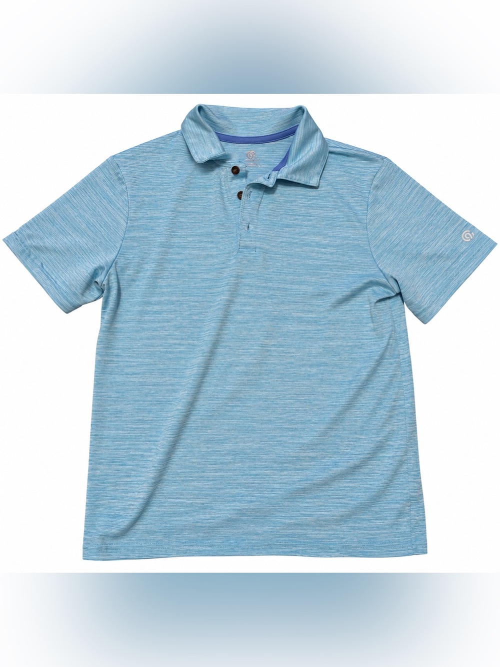 Champion Boys Light Blue Heather Polo Shirt